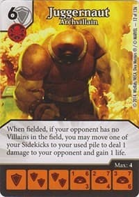 Juggernaut - Archvillain - The Uncanny X-Men - Dice Masters card