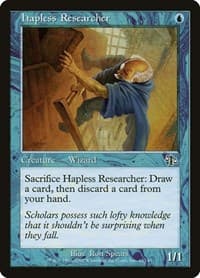 Hapless Researcher - Judgment - Magic: The Gathering card