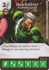 Quicksilver - Pietro Maximoff - The Uncanny X-Men - Dice Masters card