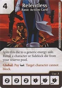 Relentless - The Uncanny X-Men - Dice Masters card