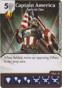 Captain America - Special Ops - The Uncanny X-Men - Dice Masters card