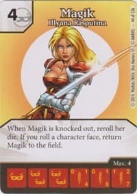 Magik - Illyana Rasputina - The Uncanny X-Men - Dice Masters card