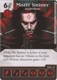 Mister Sinister - Archvillain - The Uncanny X-Men - Dice Masters card