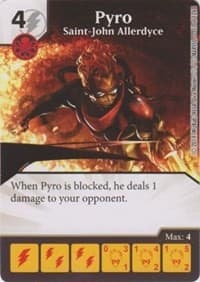 Pyro - Saint-John Allerdyce - The Uncanny X-Men - Dice Masters card