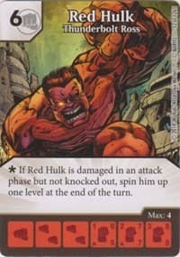 Red Hulk - Thunderbolt Ross - The Uncanny X-Men - Dice Masters card