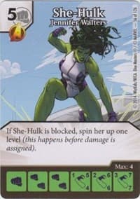 She-Hulk - Jennifer Walters - The Uncanny X-Men - Dice Masters card