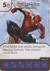 Spider-Man - Hero for Hire - The Uncanny X-Men - Dice Masters card