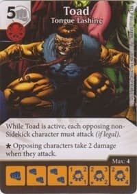 Toad - Tongue Lashing - The Uncanny X-Men - Dice Masters card