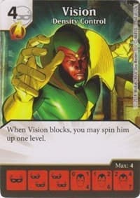 Vision - Density Control - The Uncanny X-Men - Dice Masters card