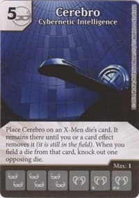 Cerebro - Cybernetic Intelligence - The Uncanny X-Men - Dice Masters card