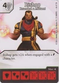 Bishop - Branded a Mutant - The Uncanny X-Men - Dice Masters card