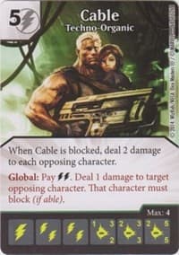 Cable - Techno-Organic - The Uncanny X-Men - Dice Masters card