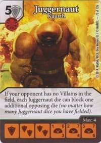 Juggernaut - Kuurth - The Uncanny X-Men - Dice Masters card