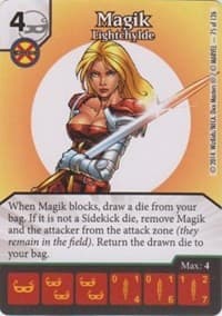 Magik - Lightchylde - The Uncanny X-Men - Dice Masters card