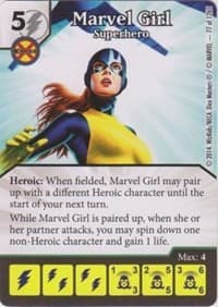 Marvel Girl - Superhero - The Uncanny X-Men - Dice Masters card