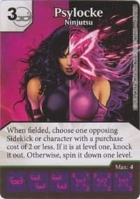 Psylocke - Ninjutsu - The Uncanny X-Men - Dice Masters card