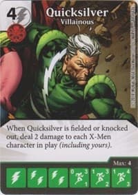 Quicksilver - Villainous - The Uncanny X-Men - Dice Masters card