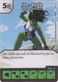 She-Hulk - Lady Liberator - The Uncanny X-Men - Dice Masters card