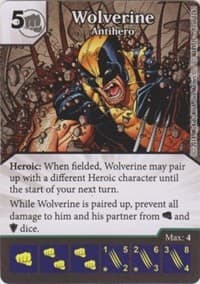 Wolverine - Antihero - The Uncanny X-Men - Dice Masters card