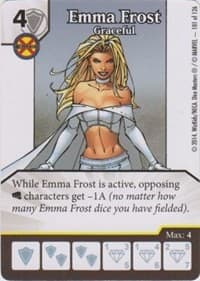 Emma Frost - Graceful - The Uncanny X-Men - Dice Masters card