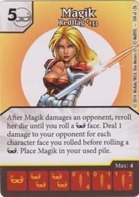 Magik - Redflag #133 - The Uncanny X-Men - Dice Masters card
