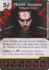 Mister Sinister - Nathaniel Essex - The Uncanny X-Men - Dice Masters card