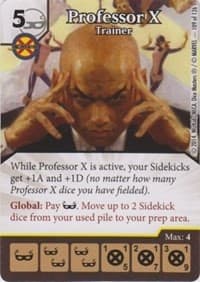 Professor X - Trainer - The Uncanny X-Men - Dice Masters card
