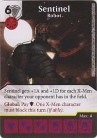 Sentinel - Robot - The Uncanny X-Men - Dice Masters card