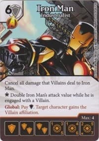 Iron Man - Industrialist - The Uncanny X-Men - Dice Masters card