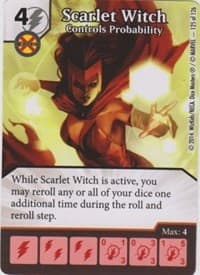 Scarlet Witch - Controls Probability - The Uncanny X-Men - Dice Masters card