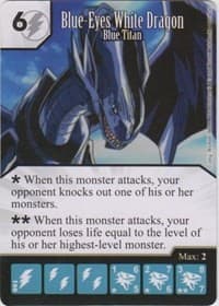 Blue-Eyes White Dragon - Blue Titan - Yu-Gi-Oh! Series One - Dice Masters card