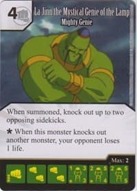 La Jinn the Mystical Genie of the Lamp - Mighty Genie - Yu-Gi-Oh! Series One - Dice Masters card