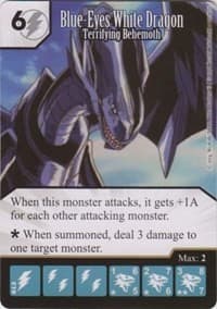 Blue-Eyes White Dragon - Terrifying Behemoth - Yu-Gi-Oh! Series One - Dice Masters card