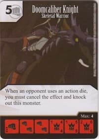 Doomcaliber Knight - Skeletal Warrior - Yu-Gi-Oh! Series One - Dice Masters card