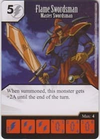 Flame Swordsman - Master Swordsman - Yu-Gi-Oh! Series One - Dice Masters card