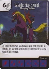 Gaia the Fierce Knight - Charging Stallion - Yu-Gi-Oh! Series One - Dice Masters card