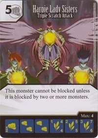 Harpie Lady Sisters - Triple Scratch Attack - Yu-Gi-Oh! Series One - Dice Masters card