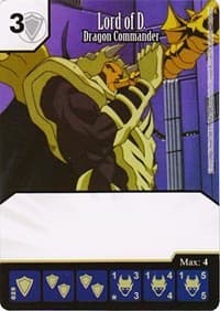 Lord of D. - Dragon Commander - Yu-Gi-Oh! Series One - Dice Masters card