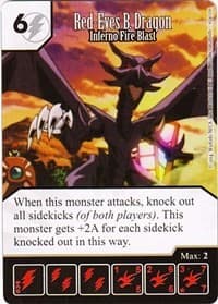 Red-Eyes B. Dragon - Inferno Fire Blast - Yu-Gi-Oh! Series One - Dice Masters card