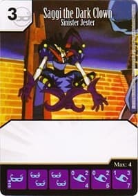 Saggi the Dark Clown - Sinister Jester - Yu-Gi-Oh! Series One - Dice Masters card