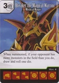 Breaker the Magical Warrior - Mystical Magus - Yu-Gi-Oh! Series One - Dice Masters card