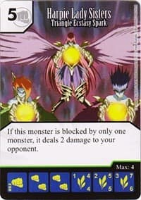 Harpie Lady Sisters - Triangle Ecstasy Spark - Yu-Gi-Oh! Series One - Dice Masters card