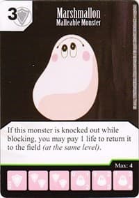 Marshmallon - Malleable Monster - Yu-Gi-Oh! Series One - Dice Masters card