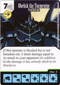 Obelisk the Tormentor - Fist of Fate - Yu-Gi-Oh! Series One - Dice Masters card