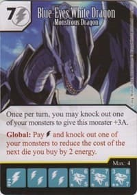Blue-Eyes White Dragon - Monstrous Dragon - Yu-Gi-Oh! Series One - Dice Masters card