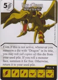 Curse of Dragon - Skeletal Structure - Yu-Gi-Oh! Series One - Dice Masters card
