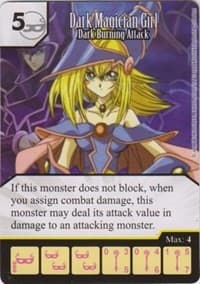 Dark Magician Girl - Dark Burning Attack - Yu-Gi-Oh! Series One - Dice Masters card