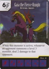 Gaia the Fierce Knight - Dextrous Jouster - Yu-Gi-Oh! Series One - Dice Masters card