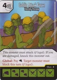 Goblin Attack Force - Unruly Throng - Yu-Gi-Oh! Series One - Dice Masters card