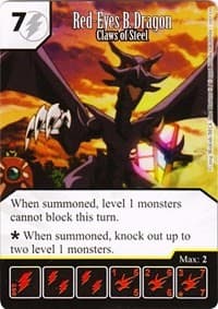 Red-Eyes B. Dragon - Claws of Steel - Yu-Gi-Oh! Series One - Dice Masters card